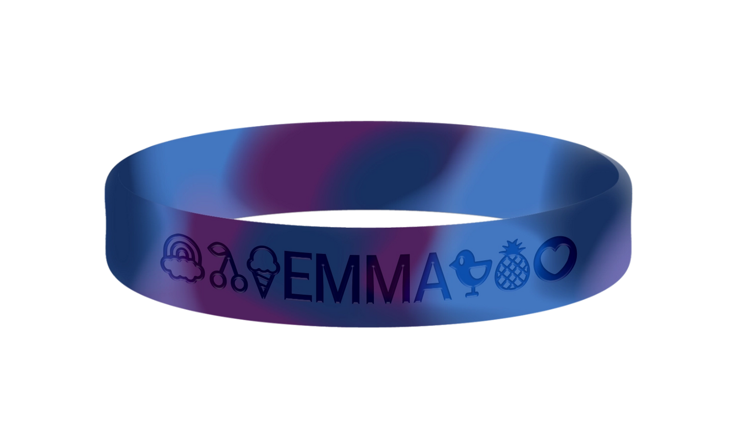 Galaxy SOS armband kind met naam en telefoonnummer