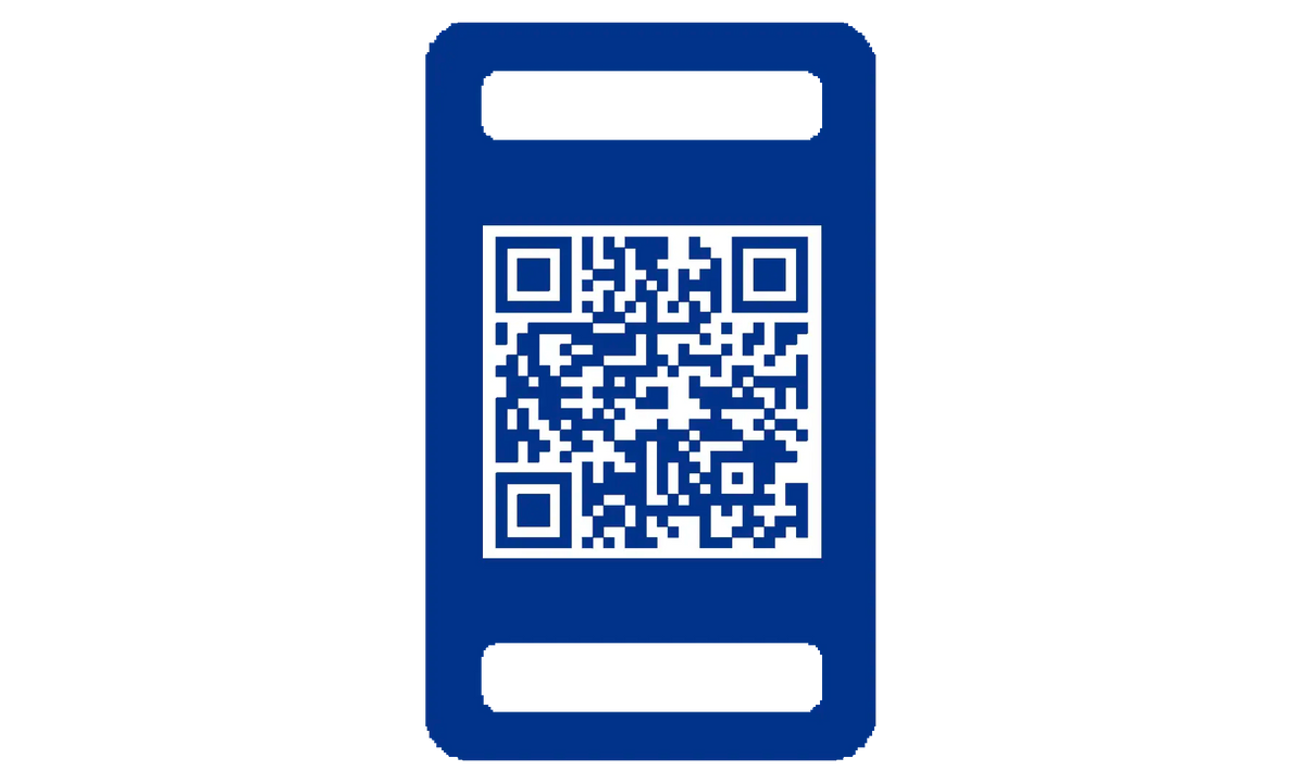 Blau QR-Code